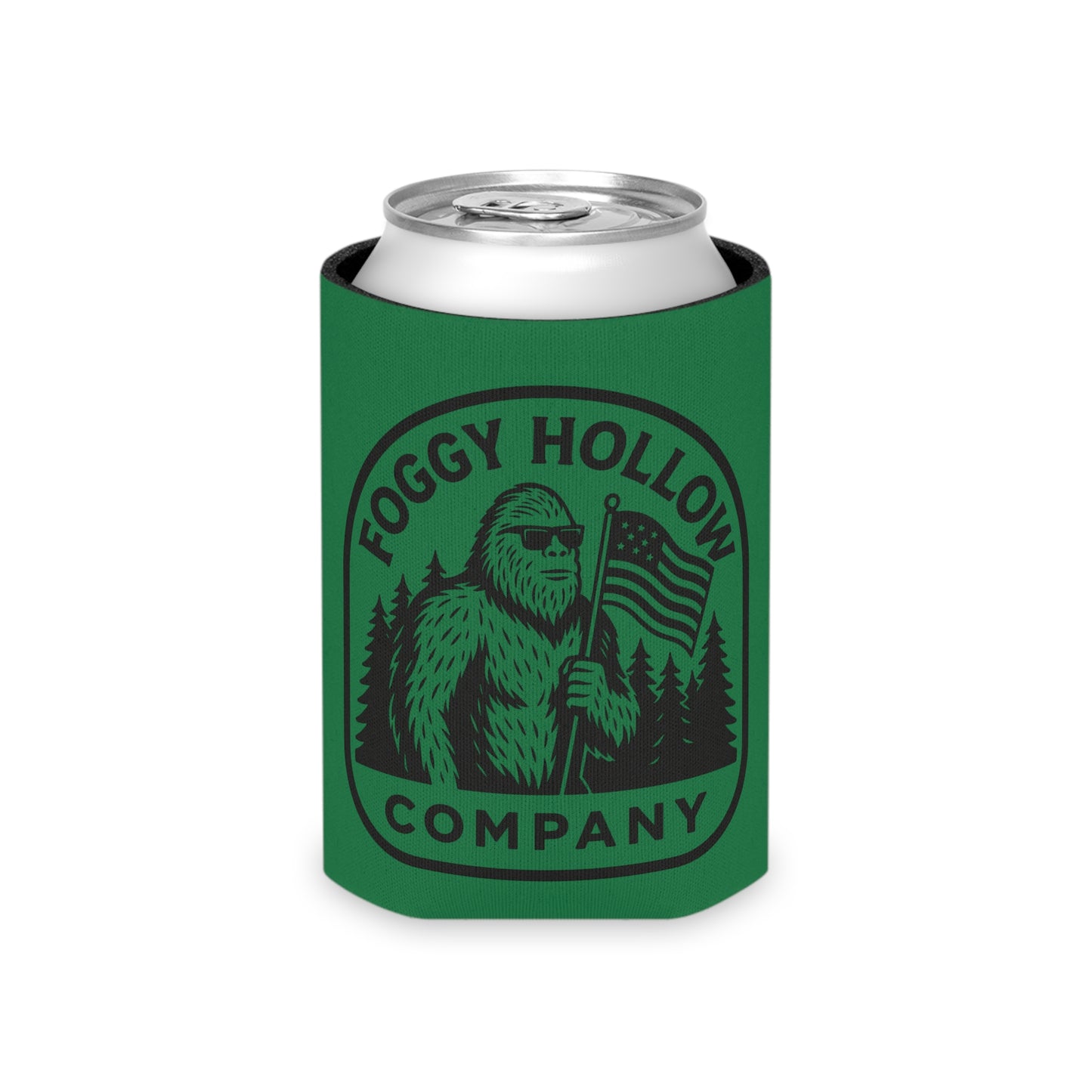 Sasquatch Can Cooler, Party Gift, Outdoor Fun Accessory, BBQ Cooler Sleeve, Unique Beverage Insulator, Camping Gear