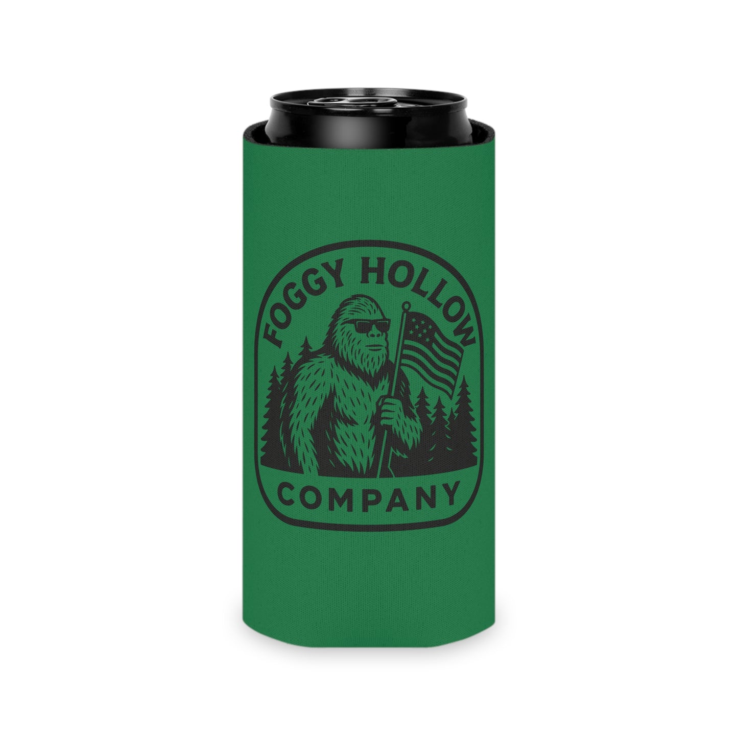 Sasquatch Can Cooler, Party Gift, Outdoor Fun Accessory, BBQ Cooler Sleeve, Unique Beverage Insulator, Camping Gear