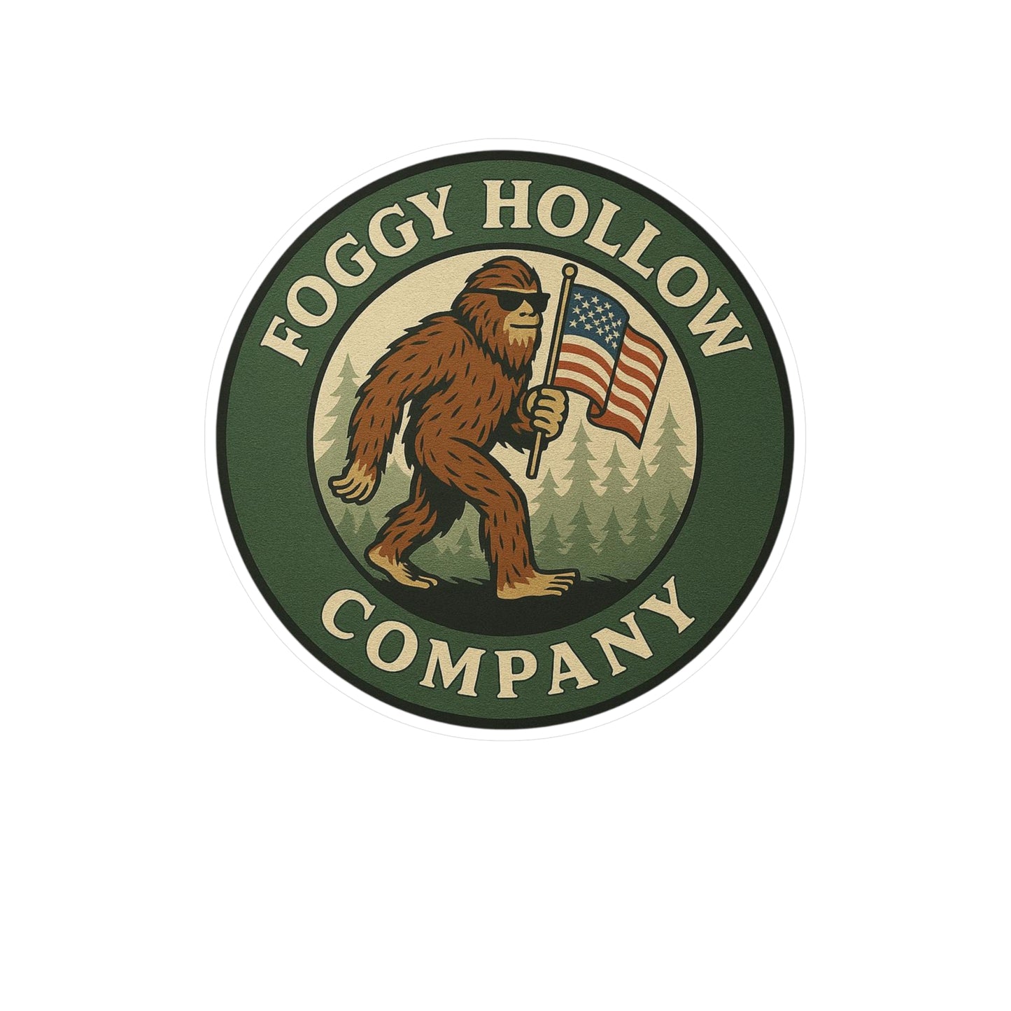 Foggy Hollow Co. Vinyl Patch Sticker