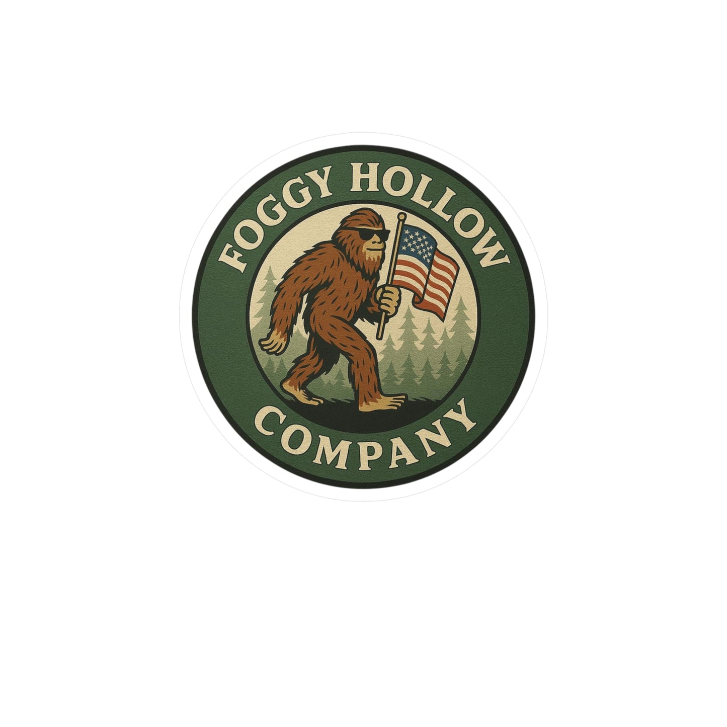 Foggy Hollow Co. Vinyl Patch Sticker