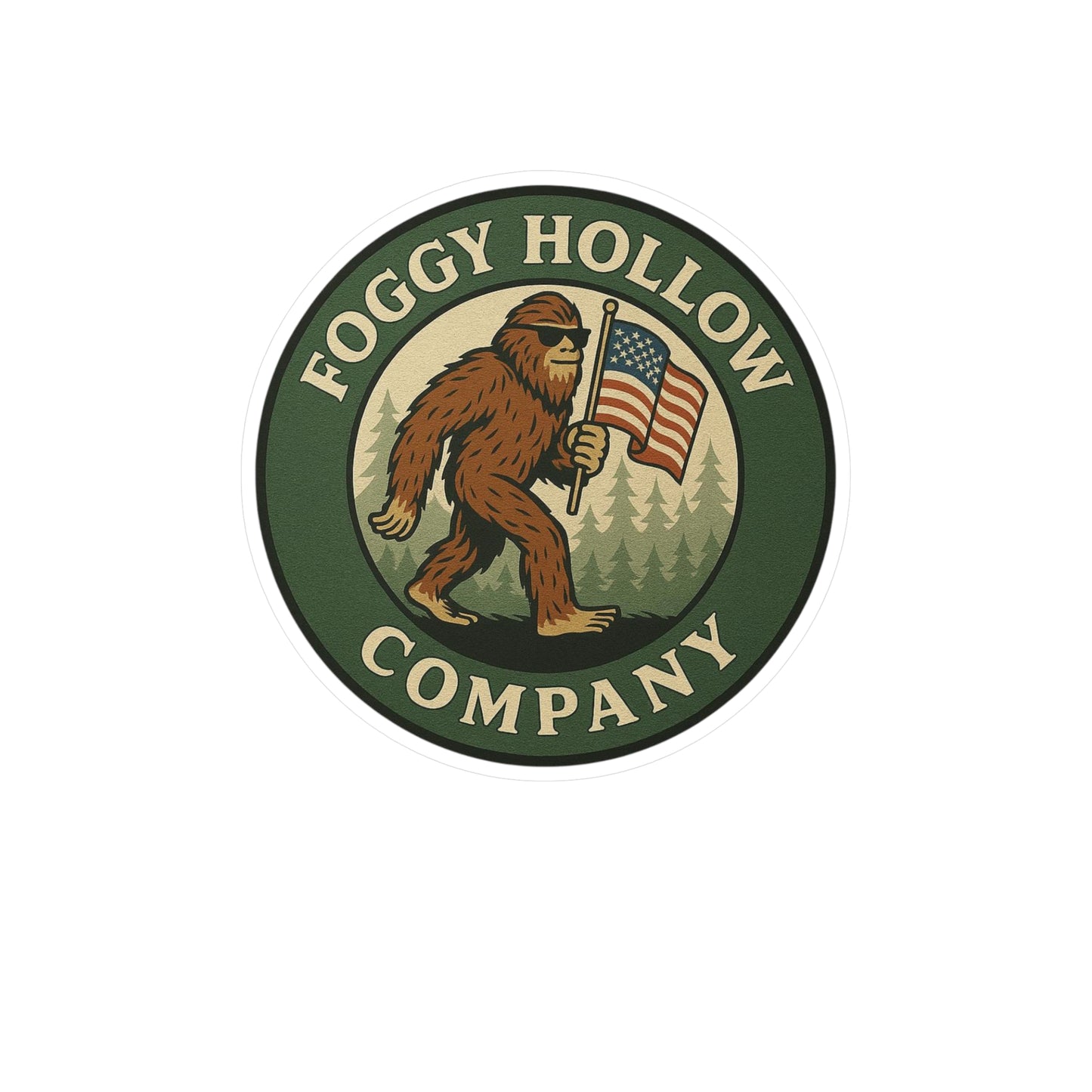 Foggy Hollow Co. Vinyl Patch Sticker