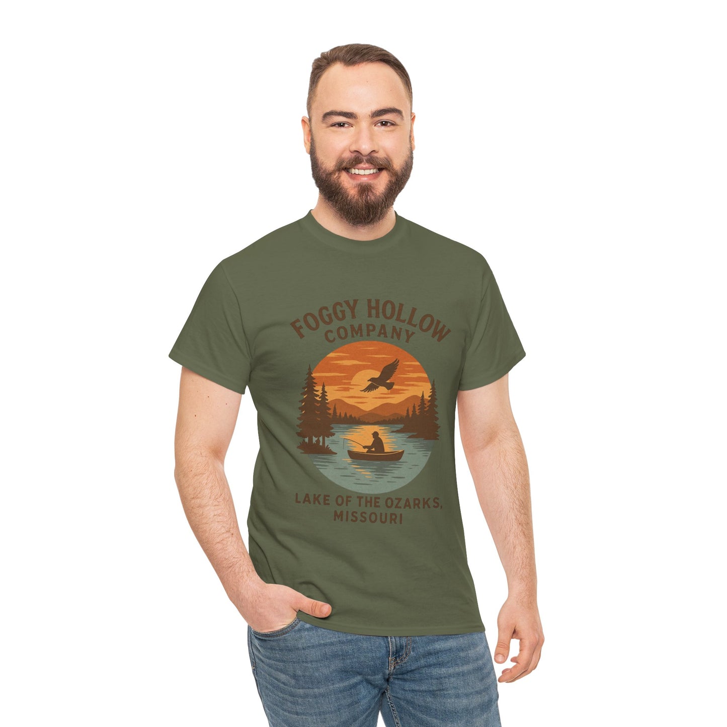 Lake of the Ozarks Edition Foggy Hollow Co. Unisex Heavy Cotton Tee