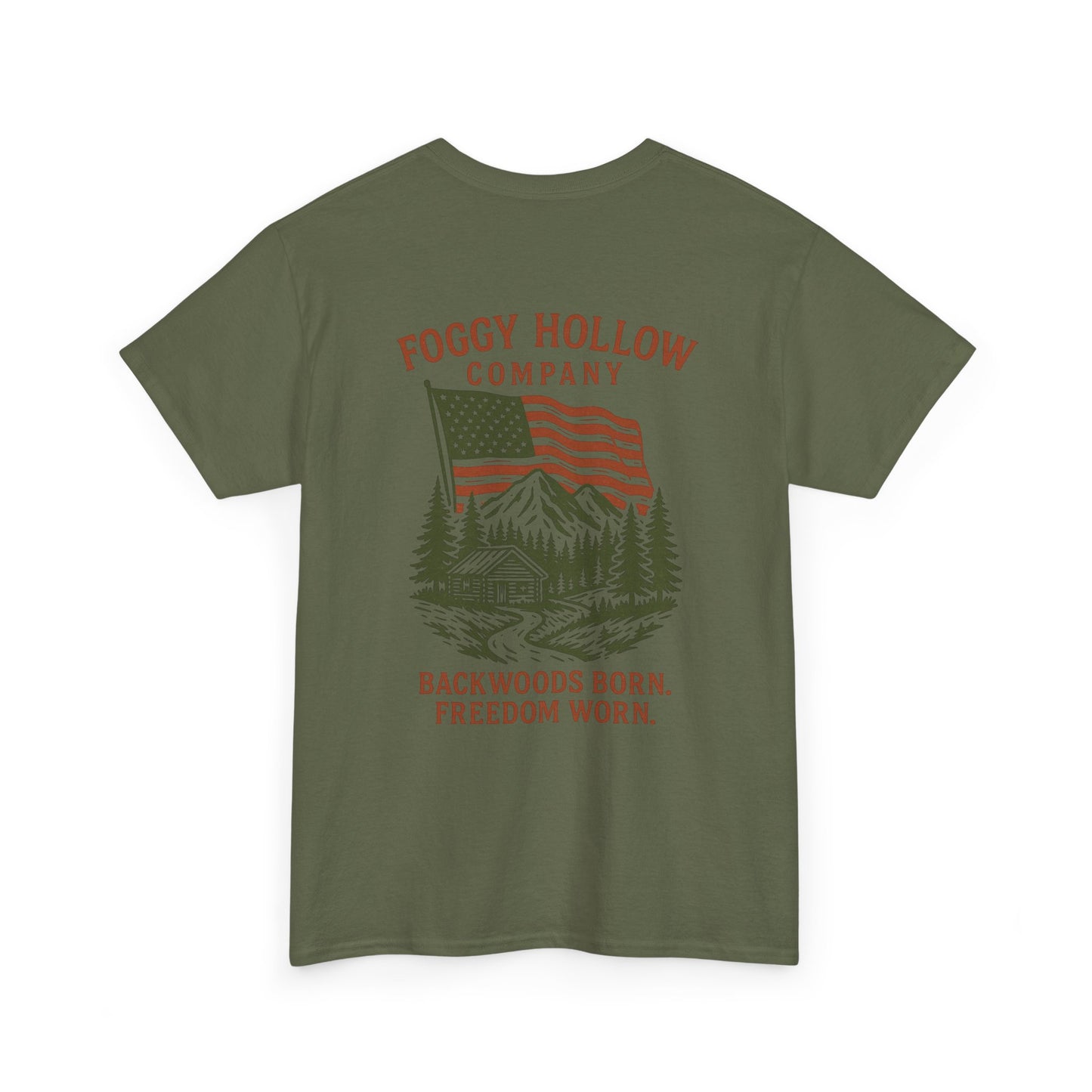 Patriotic Edition Foggy Hollow Co. Unisex Heavy Cotton Tee
