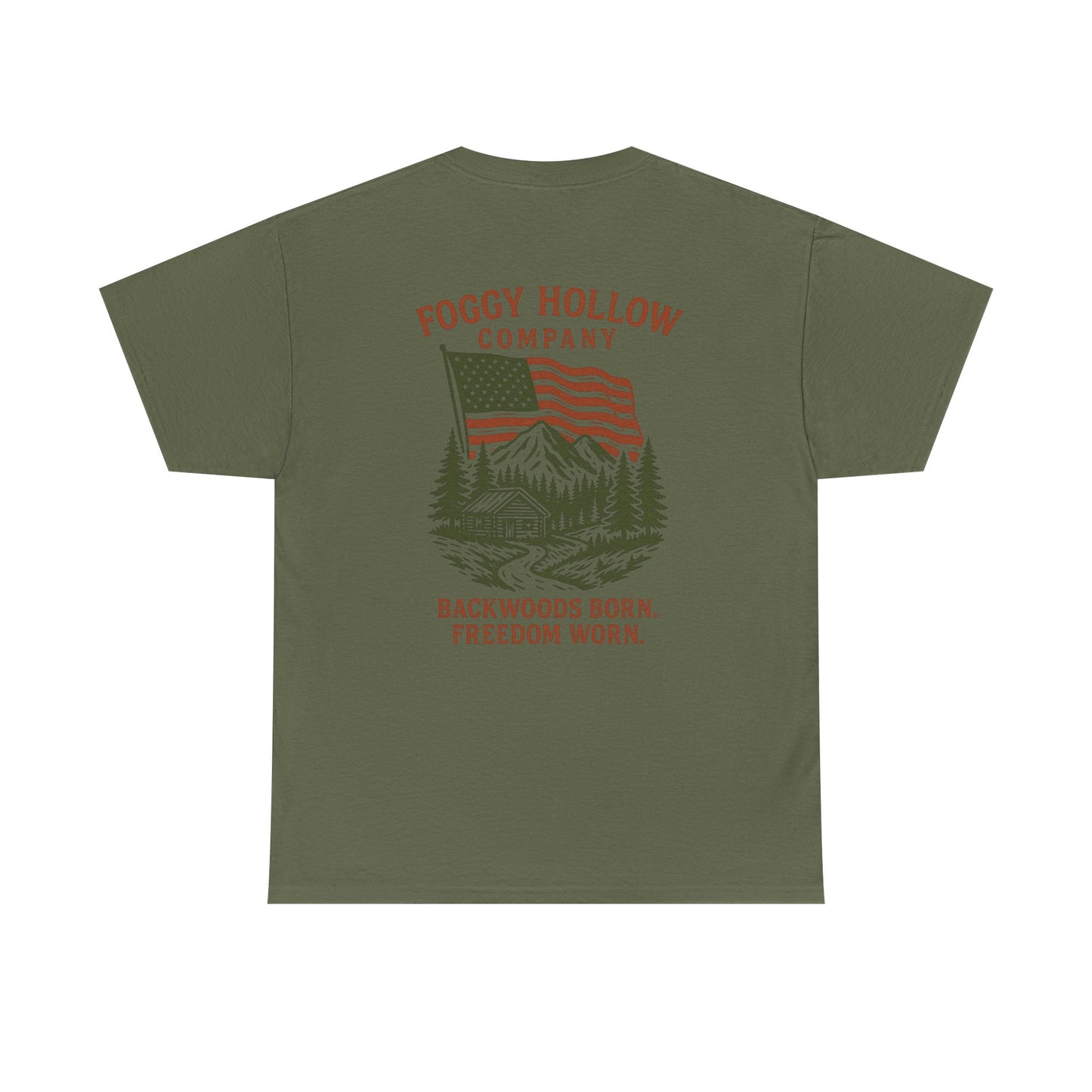 Patriotic Edition Foggy Hollow Co. Unisex Heavy Cotton Tee