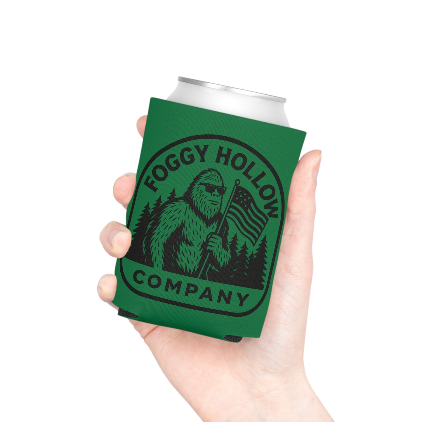 Sasquatch Can Cooler, Party Gift, Outdoor Fun Accessory, BBQ Cooler Sleeve, Unique Beverage Insulator, Camping Gear