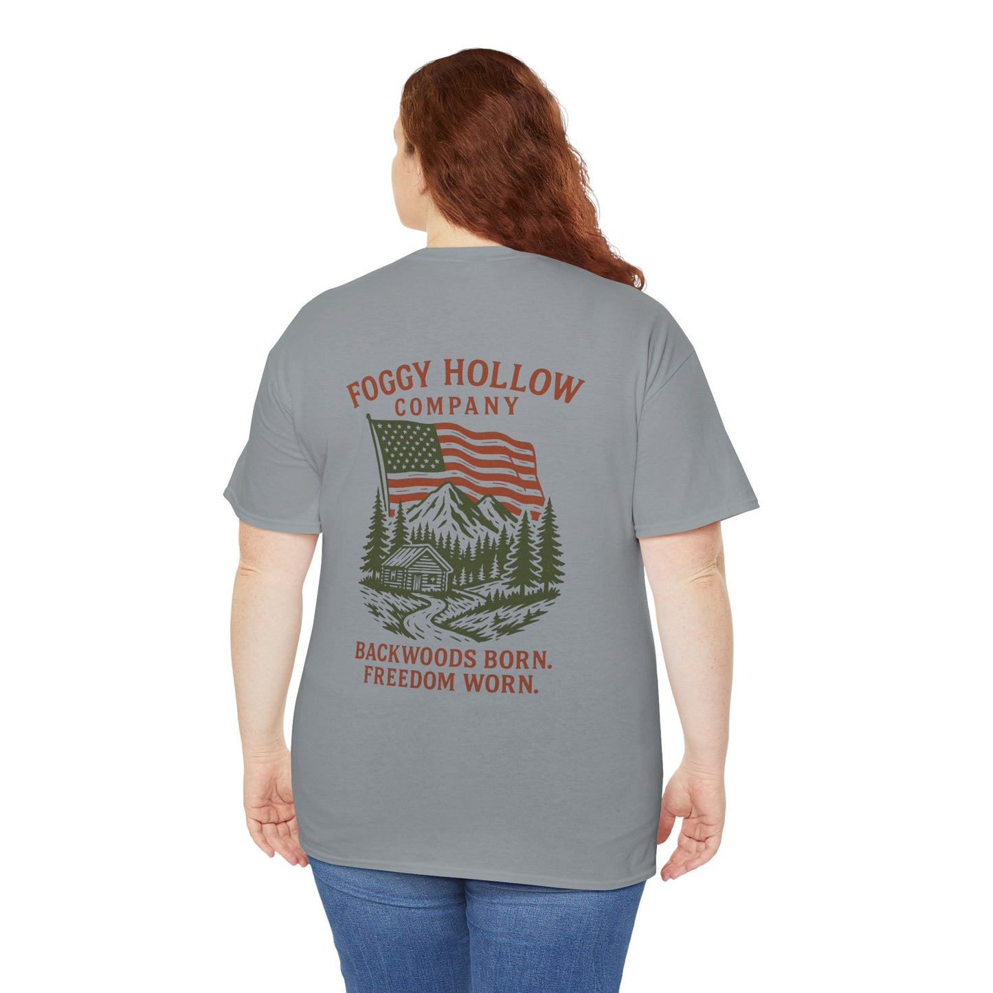 Patriotic Edition Foggy Hollow Co. Unisex Heavy Cotton Tee