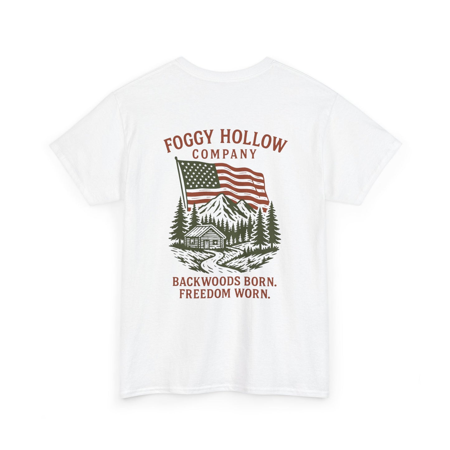 Patriotic Edition Foggy Hollow Co. Unisex Heavy Cotton Tee