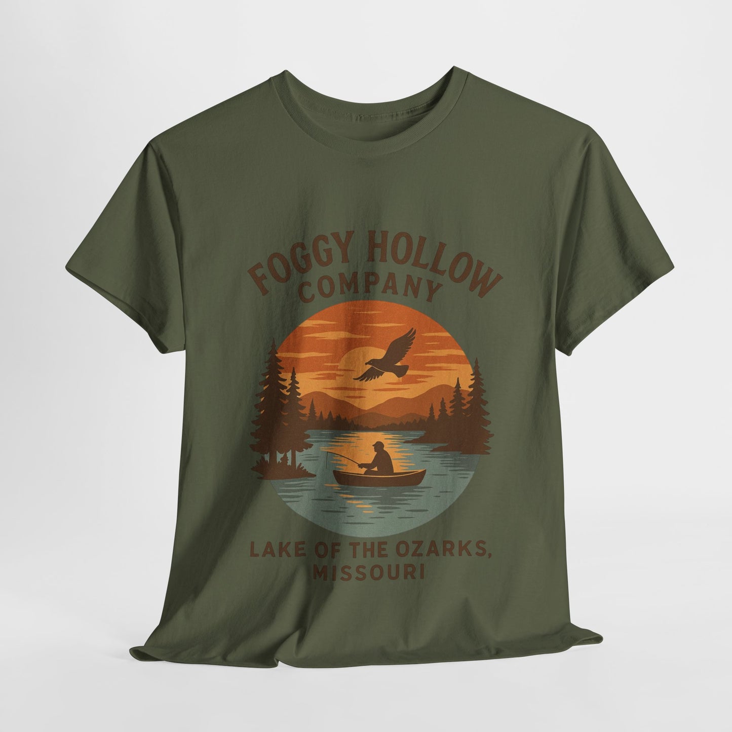 Lake of the Ozarks Edition Foggy Hollow Co. Unisex Heavy Cotton Tee