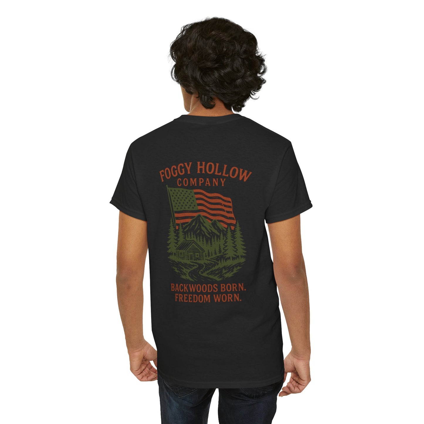 Patriotic Edition Foggy Hollow Co. Unisex Heavy Cotton Tee
